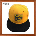 Custom Fashion Flat Brim 6 panel Snapback Cap